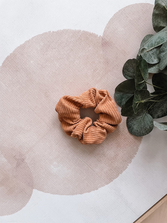 Camel Corduroy Scrunchie