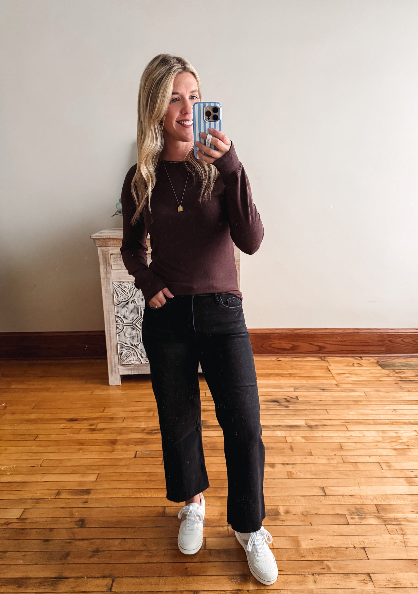 Jessica Coffee Bean Long Sleeve