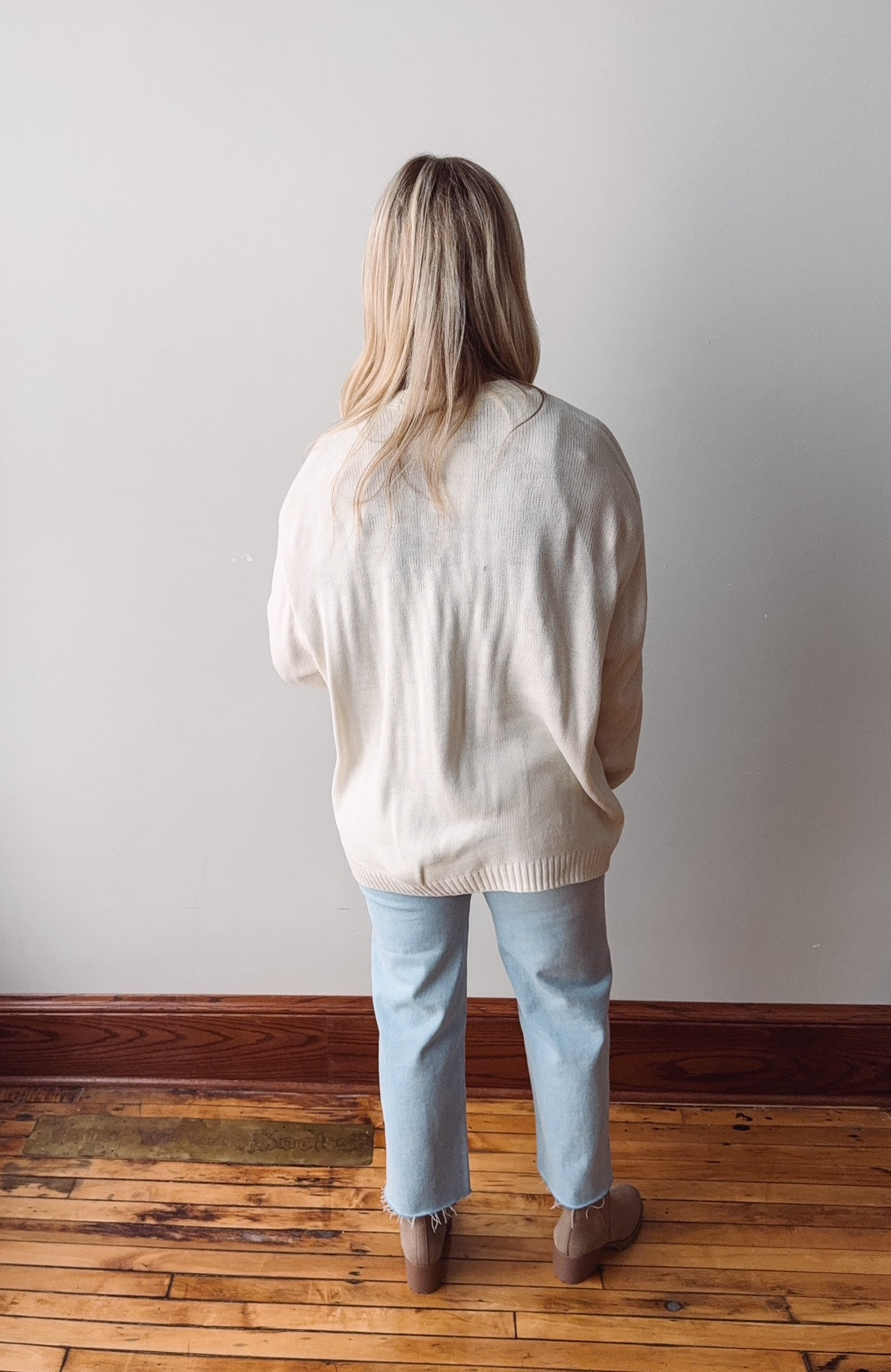 Kenzie Cream Pocket Cardigan
