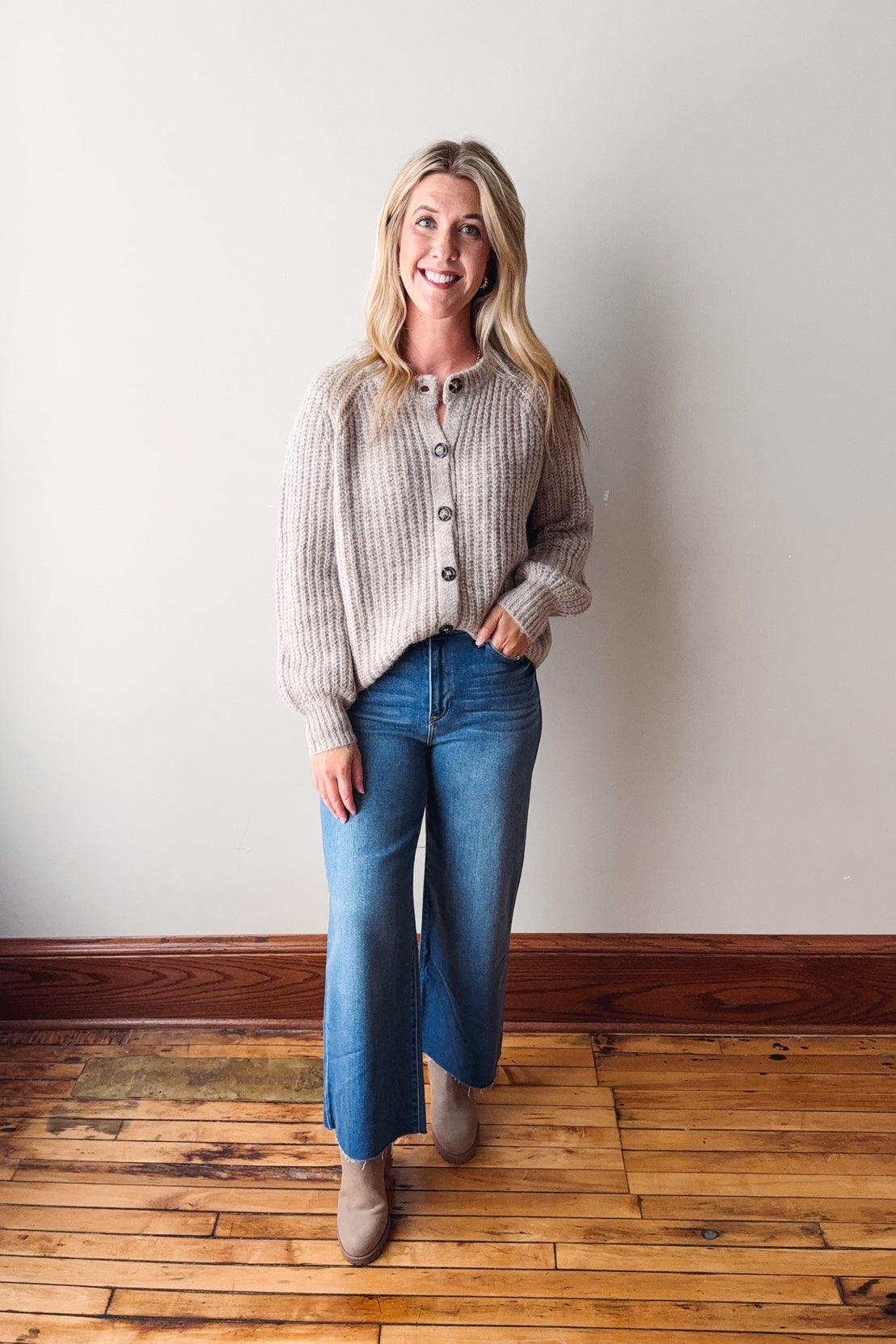 Parker Shell Brushed Cardigan