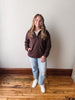 Indiana Quilted Pullover - Coffee Heather