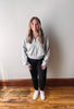 Sadie Half Zip Sweatshirt - Heather Grey