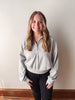 Sadie Half Zip Sweatshirt - Heather Grey