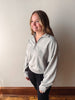 Sadie Half Zip Sweatshirt - Heather Grey