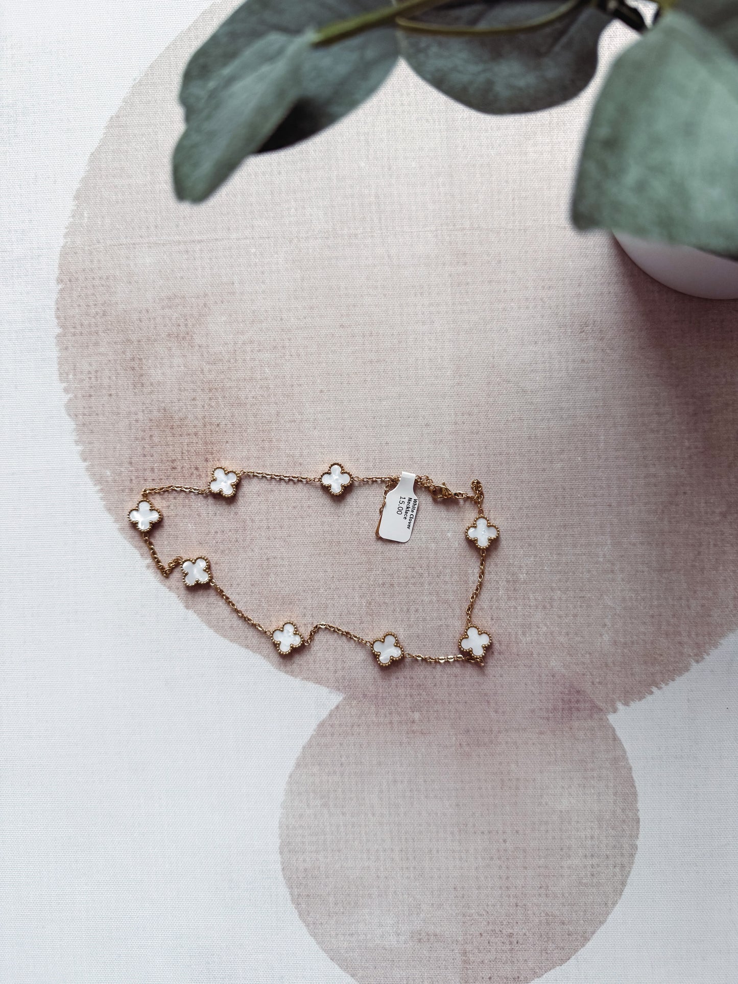 White Clover Necklace