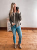 Jackie Olive Denim Jacket
