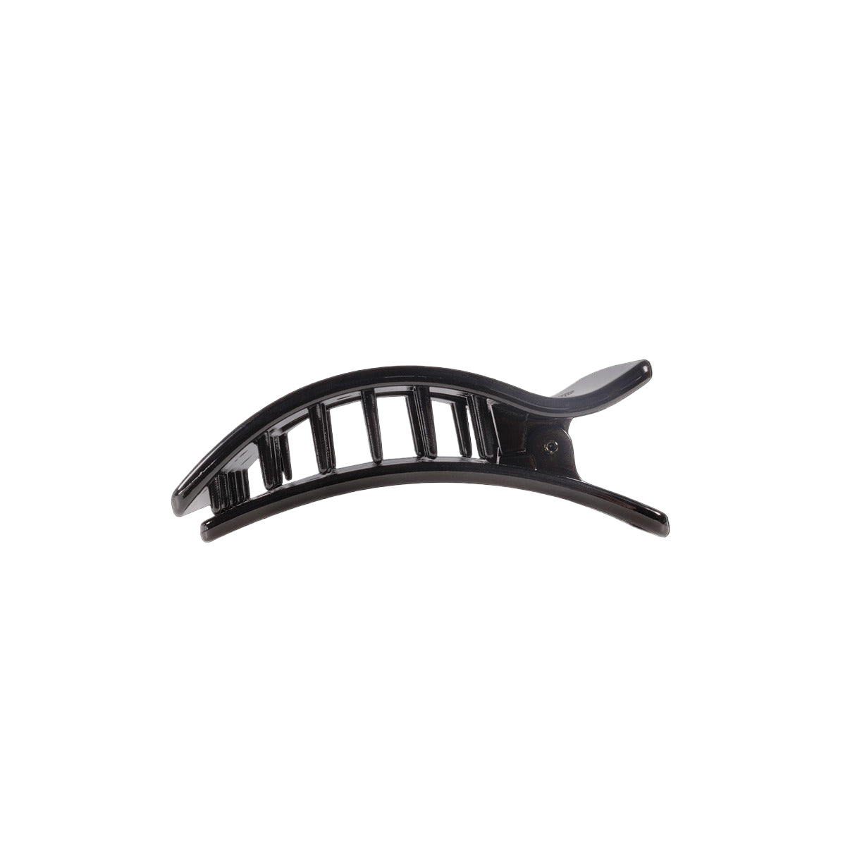 Black hair clip on a white background