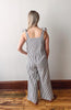 Lapis Striped Wide Leg Pants
