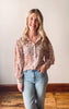 Layla Pink Floral Button Up