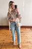 Layla Pink Floral Button Up