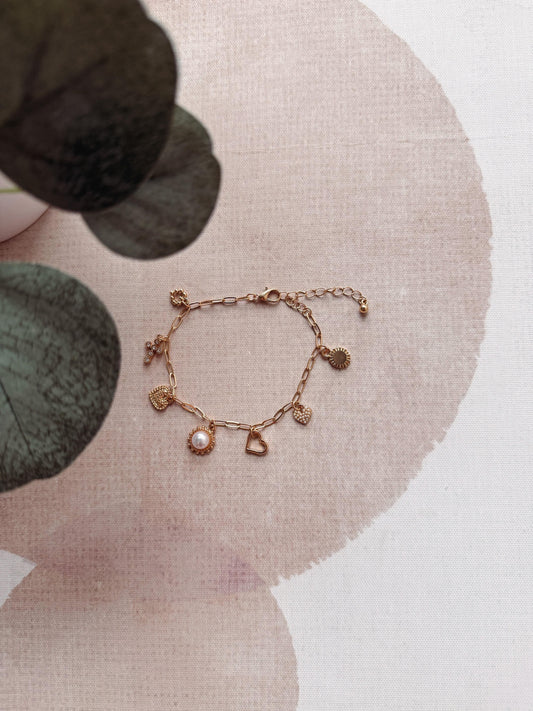 Link Chain Charm Bracelet