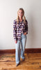 Lula Shirt - Navy Red Plaid