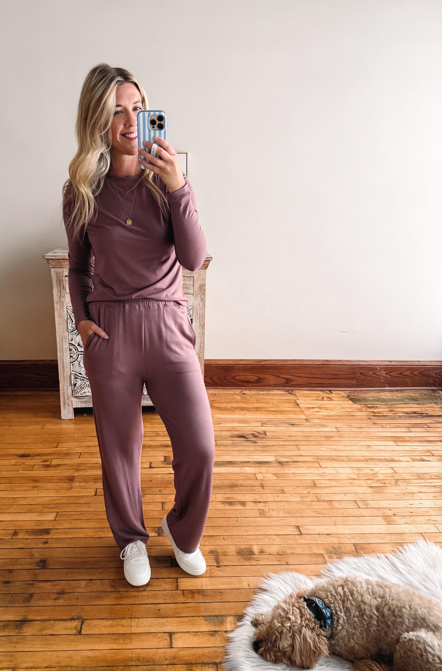 Cloudscape Wide Leg Lounge Pants