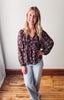 Maisie Plum Floral Blouse