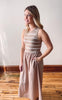 Mia White Pepper Midi Dress