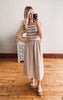 Mia White Pepper Midi Dress