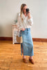 Denim Midi Skirt