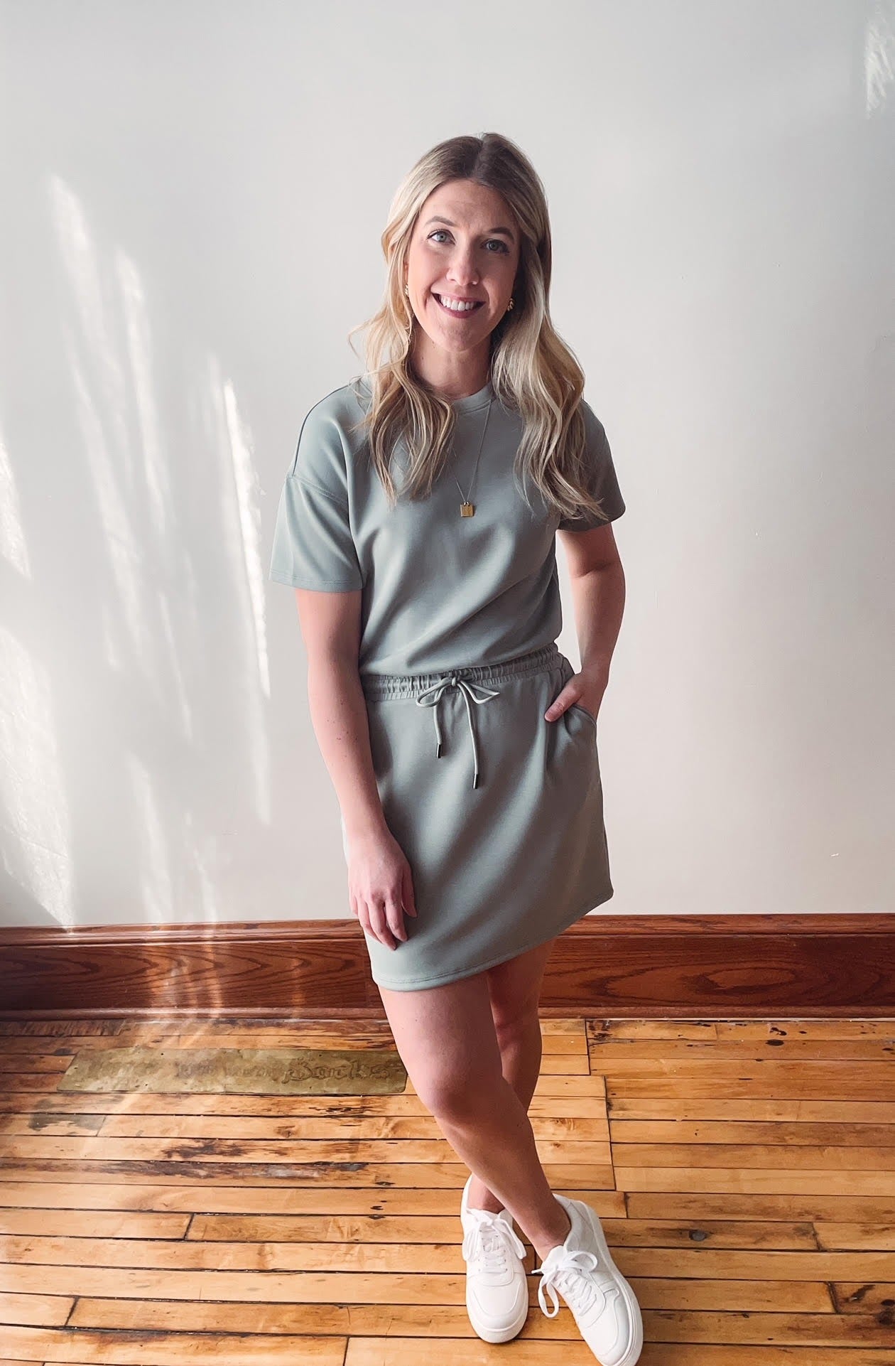 Millie Dress - Dusty Jade