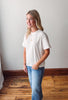 Mineral Washed Cotton Tee - Off White
