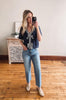 Monica High Rise Crop Slim Wide Jeans