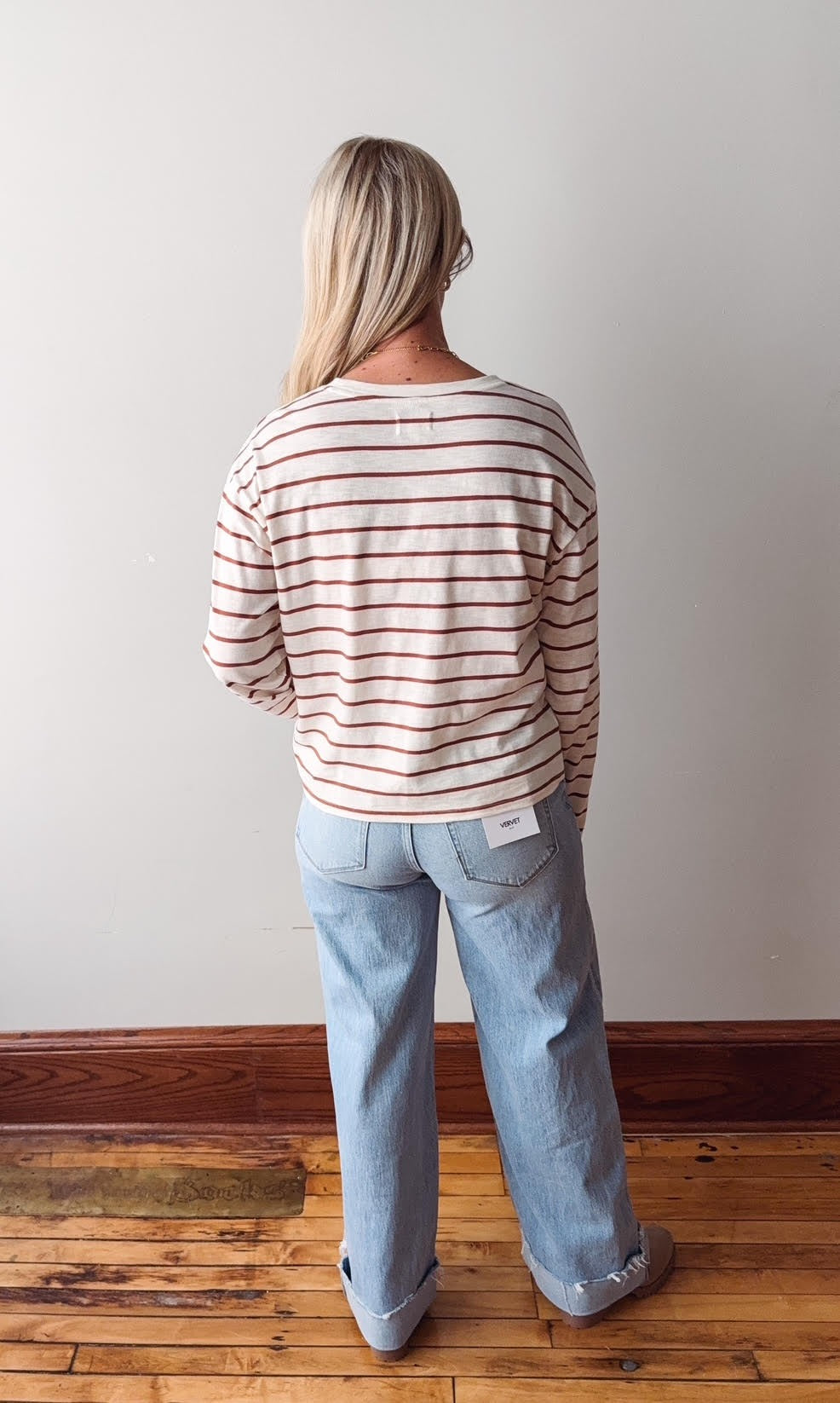 Nellie Top - Off White Brown