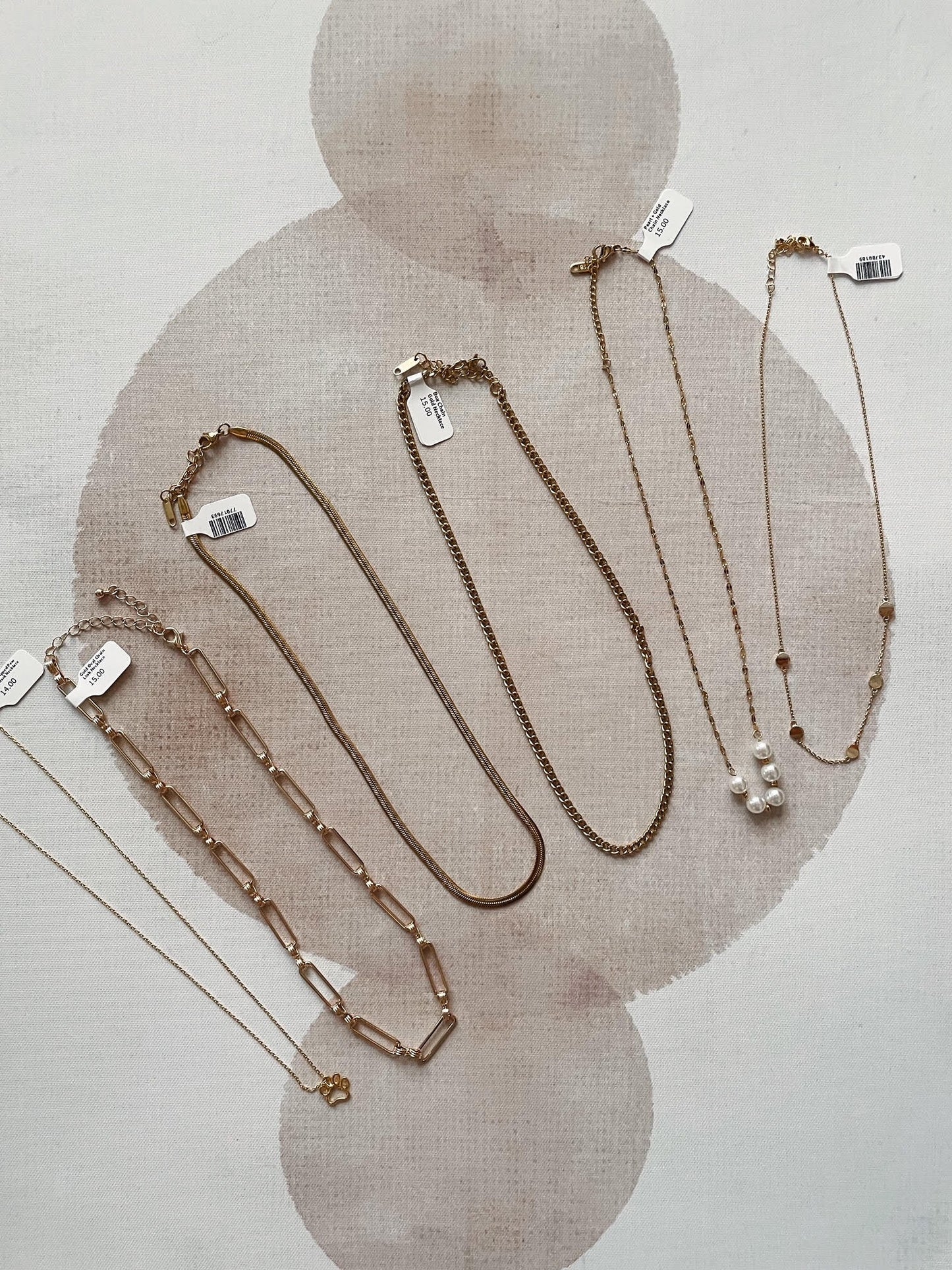 Box Chain Gold Necklace