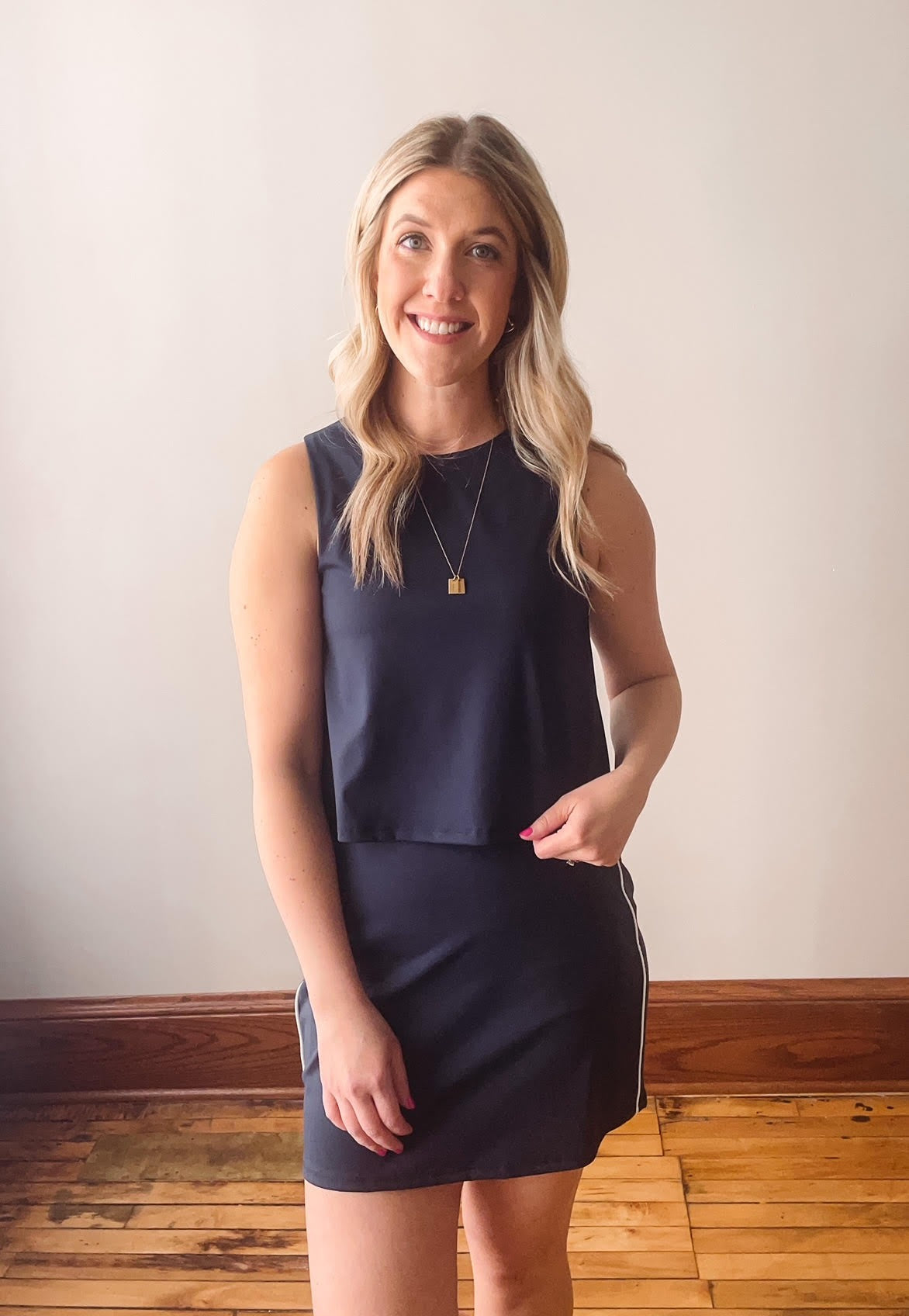 On Point Navy Skort