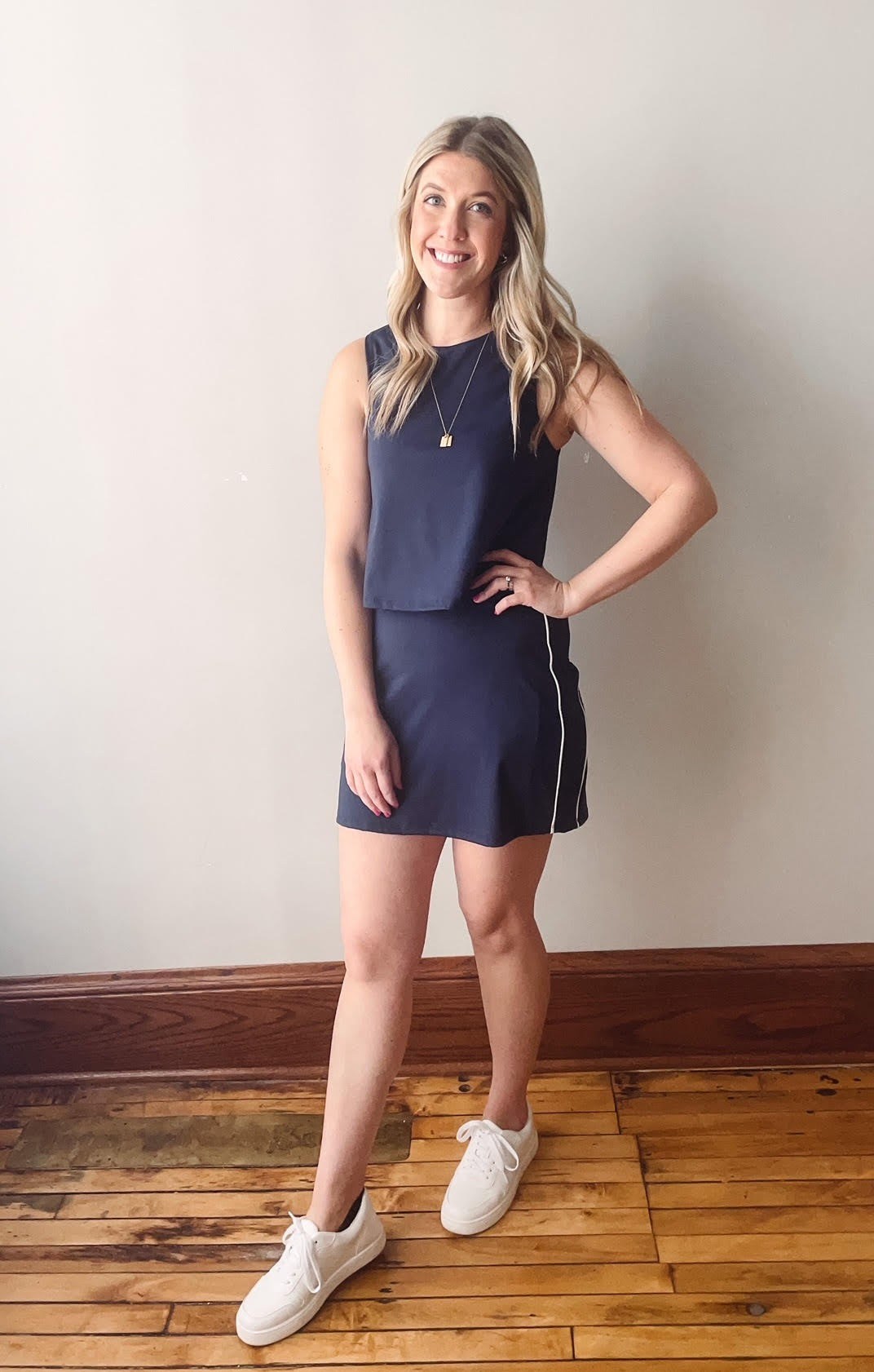 On Point Navy Skort