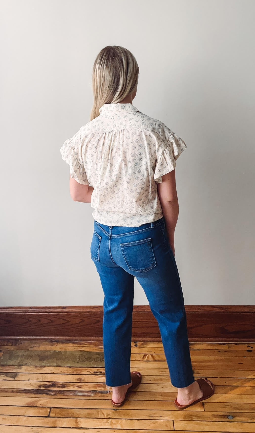 Sophia Dark Wash Straight Jeans
