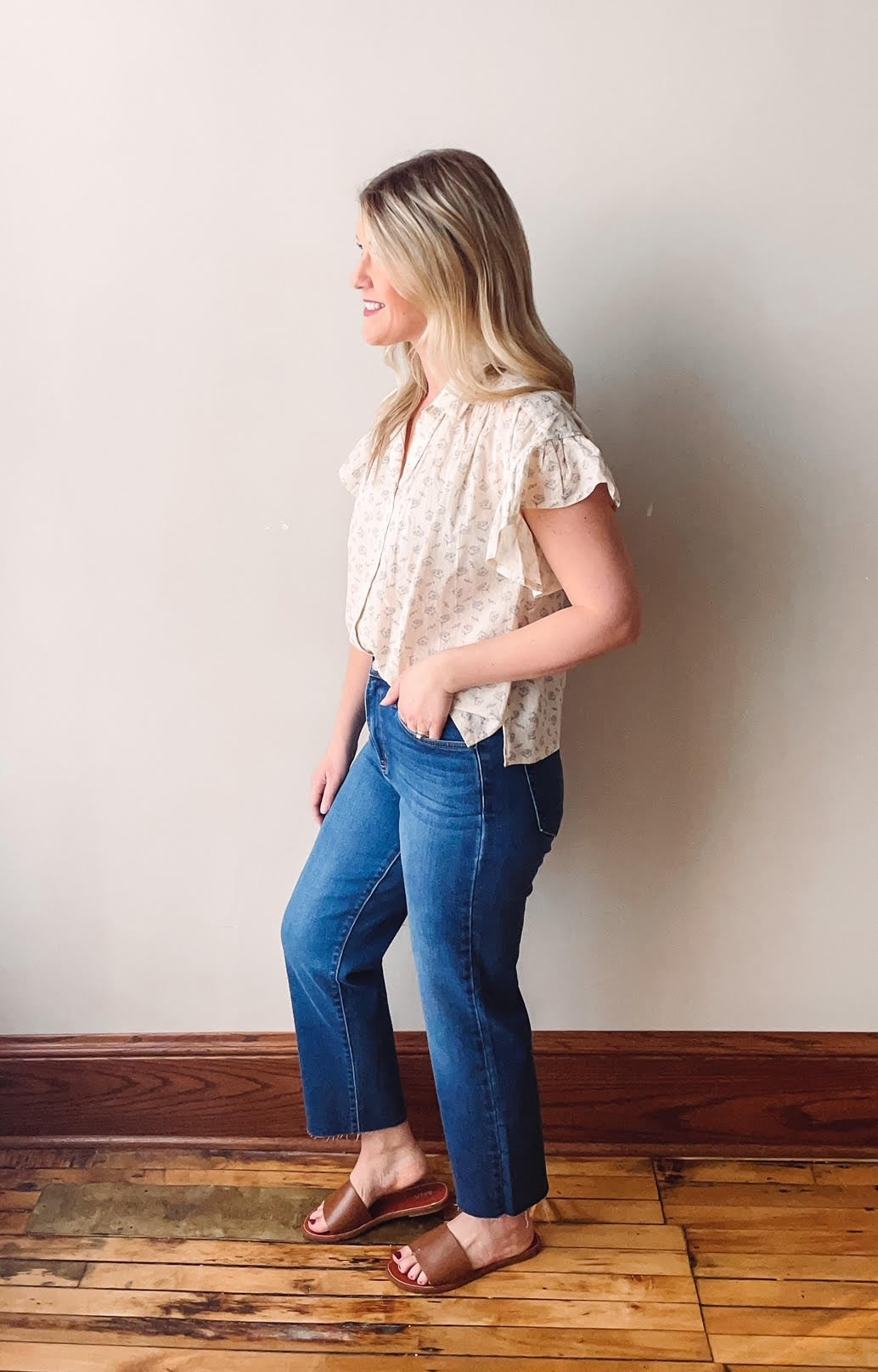 Sophia Dark Wash Straight Jeans