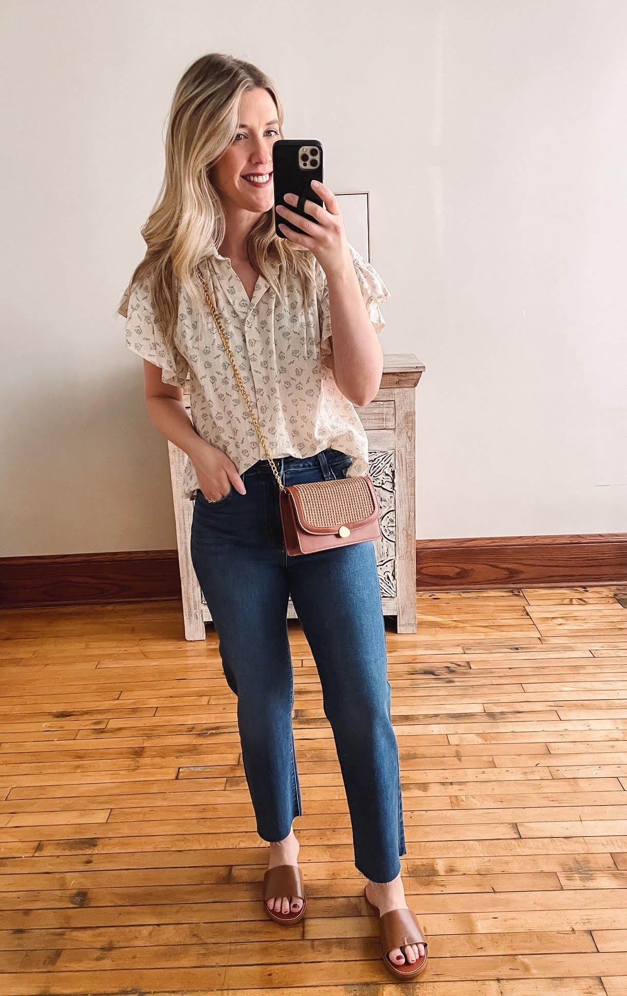 Sophia Dark Wash Straight Jeans