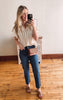 Sophia Dark Wash Straight Jeans