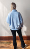 Piper Sky Blue Snap Button Collared Sweatshirt