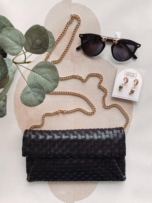 Priscilla Black Clutch