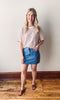 High Rise Cargo Mini Skirt