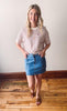 High Rise Cargo Mini Skirt