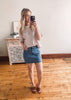 High Rise Cargo Mini Skirt