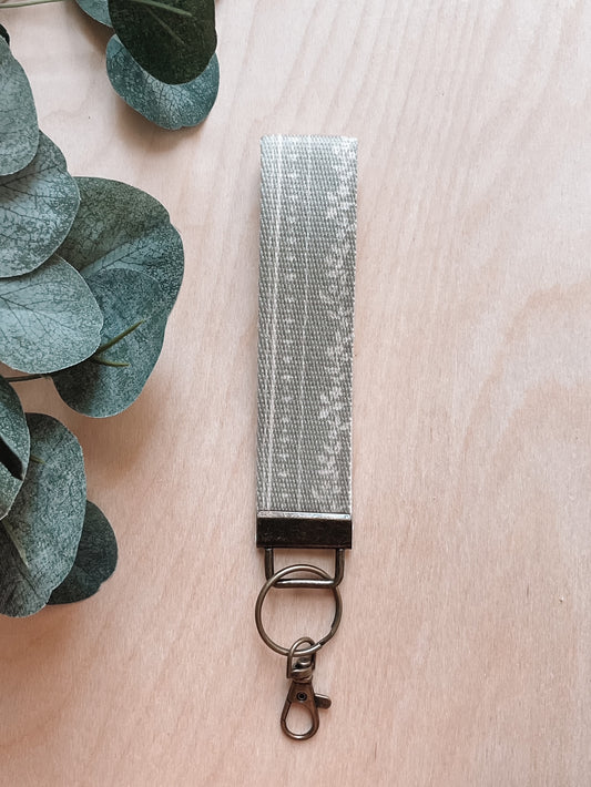Sage Floral Keychain Lanyard
