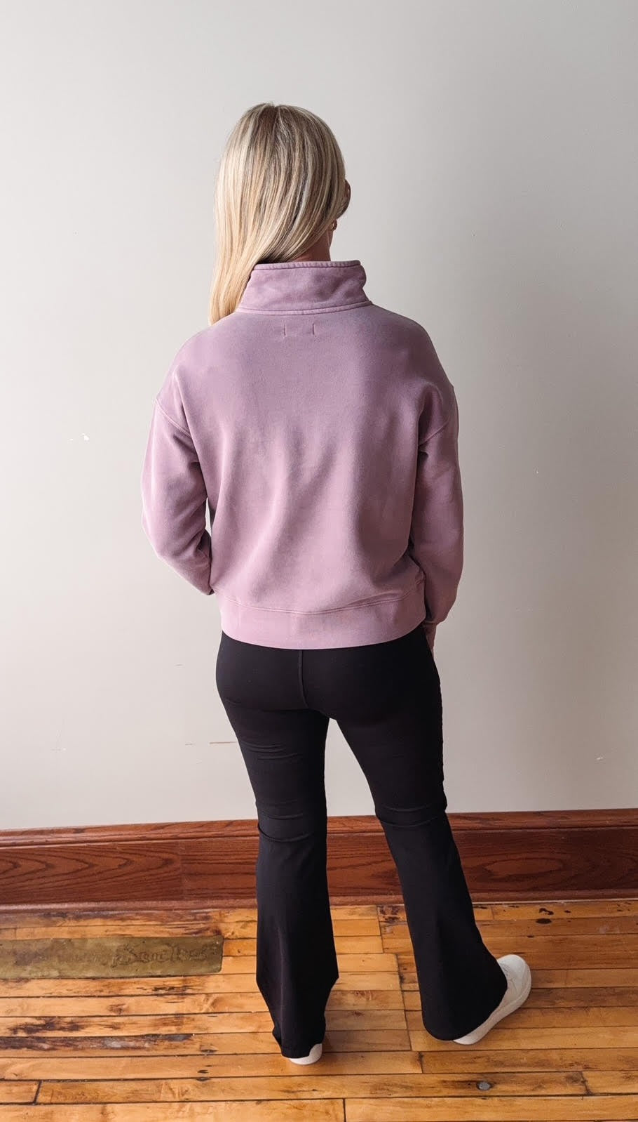 Serenity Fleece 1/4 Zip Pullover - Dusty Lavender