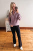 Serenity Fleece 1/4 Zip Pullover - Dusty Lavender