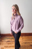 Serenity Fleece 1/4 Zip Pullover - Dusty Lavender