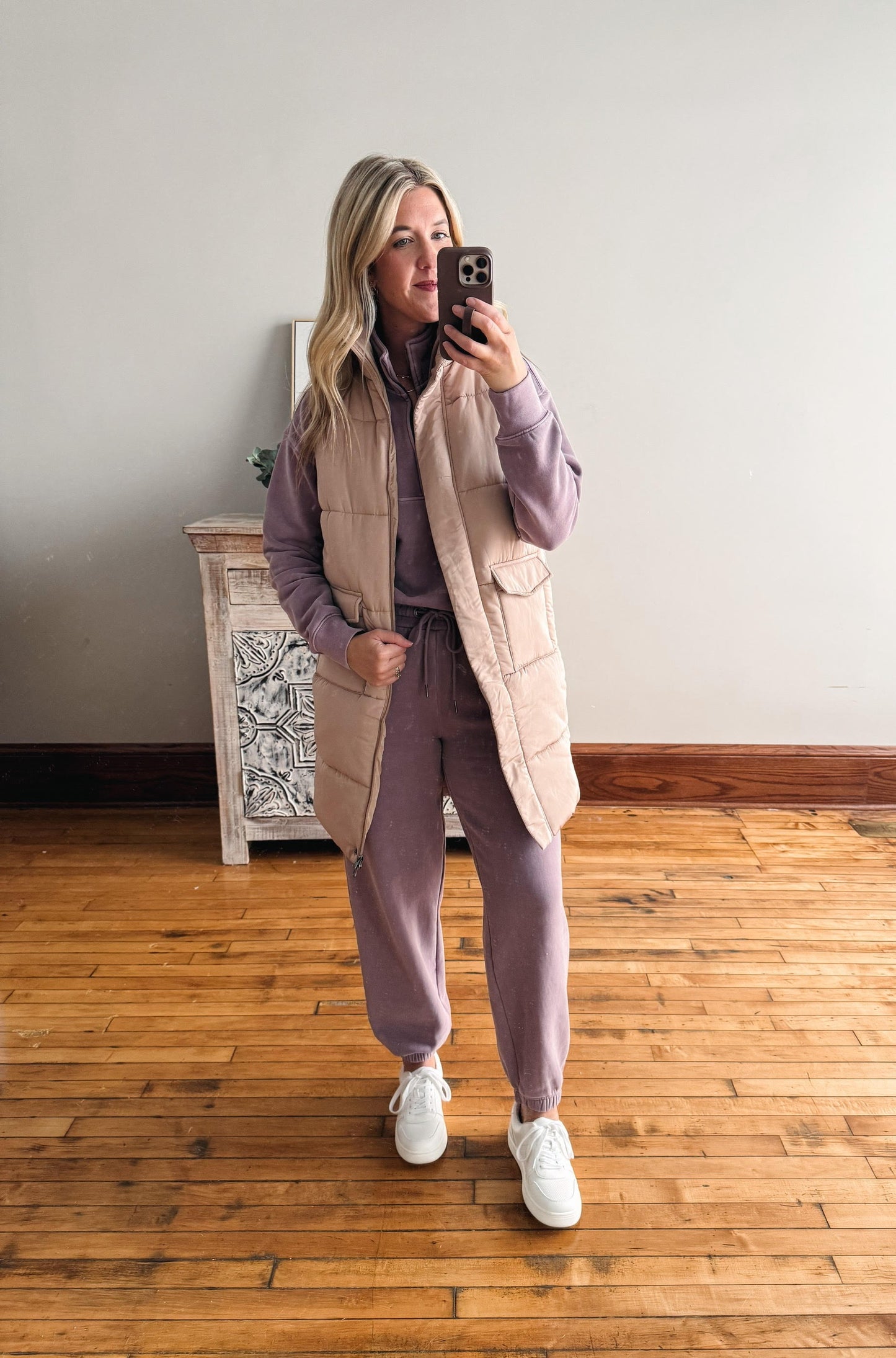 Serenity Fleece Joggers - Dusty Lavender