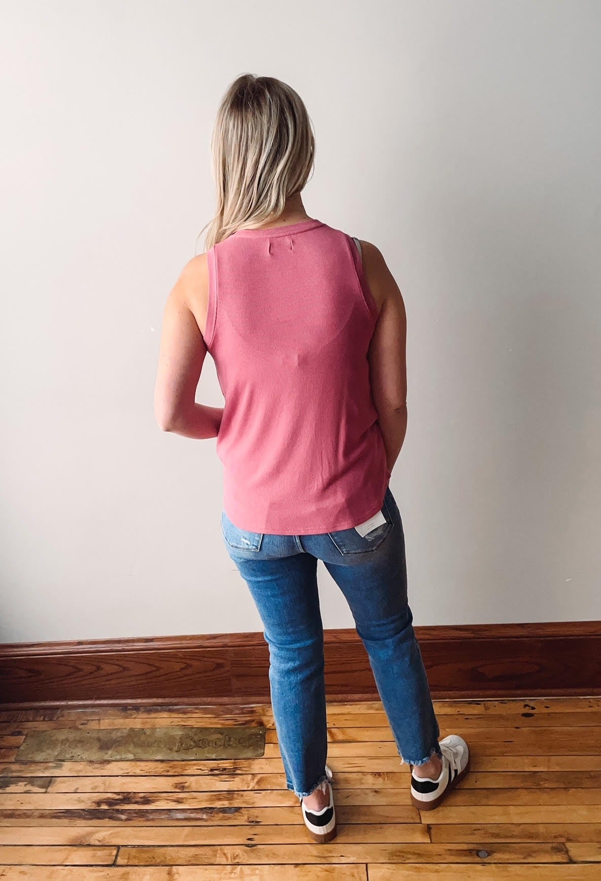 Sinclair Tank - Slate Rose
