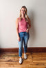 Sinclair Tank - Slate Rose