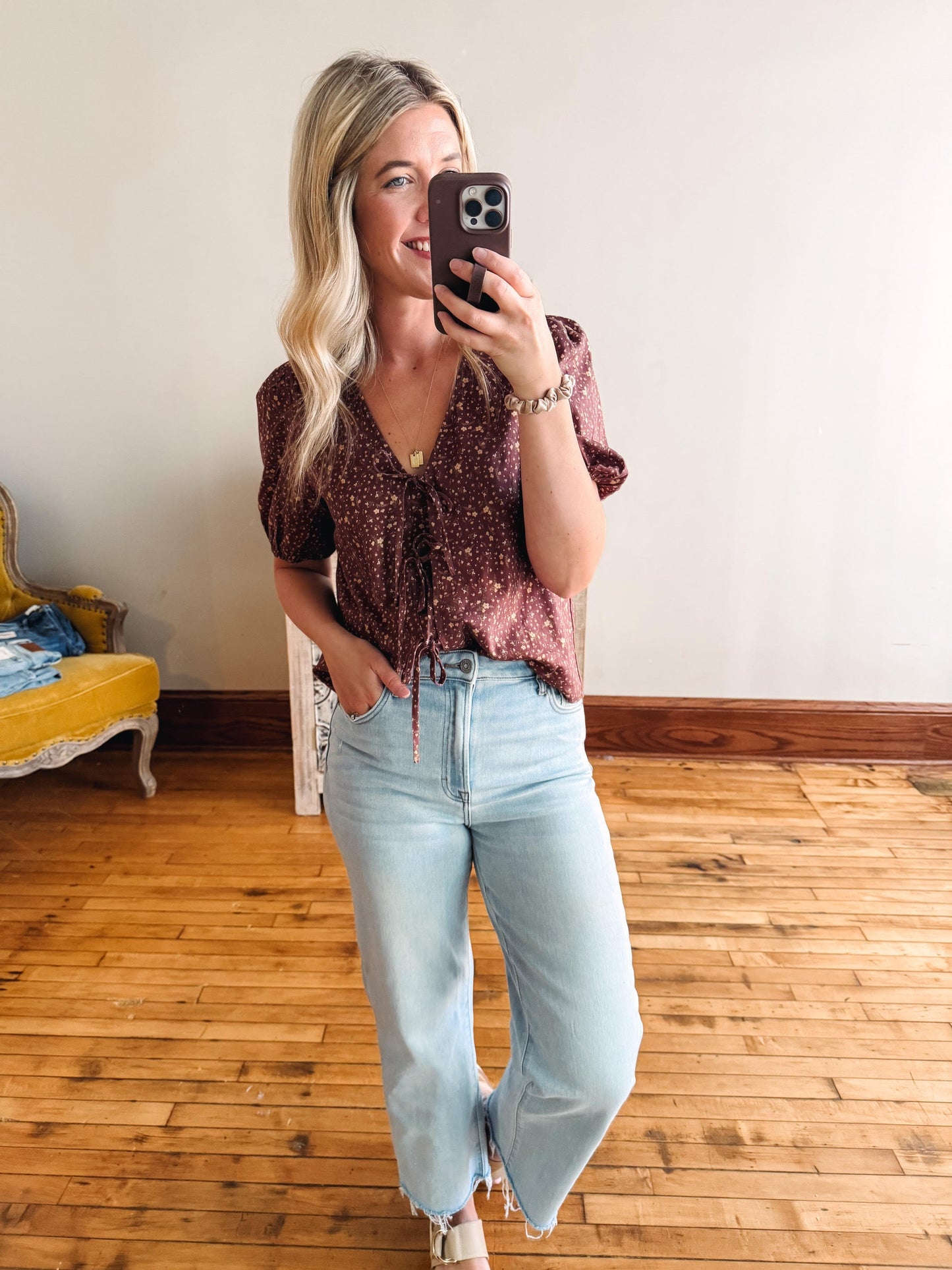 Sydney Burl Wood Blouse