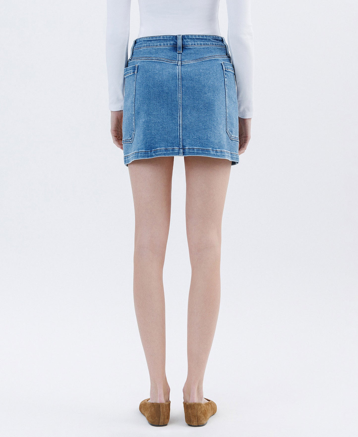 High Rise Cargo Mini Skirt
