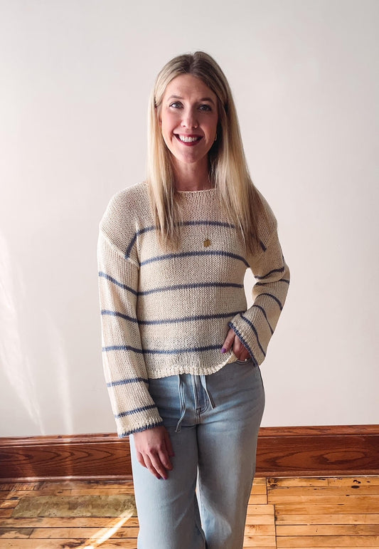 Taylor Striped Knit Sweater