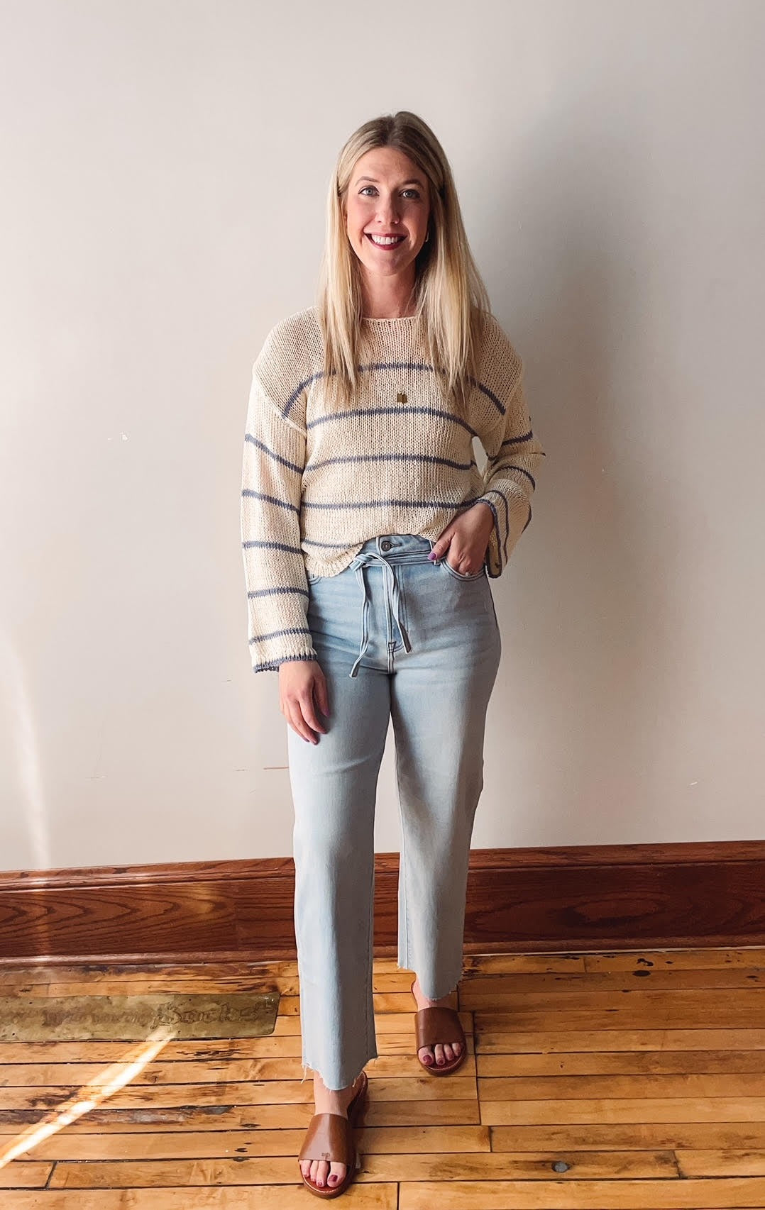 Taylor Striped Knit Sweater