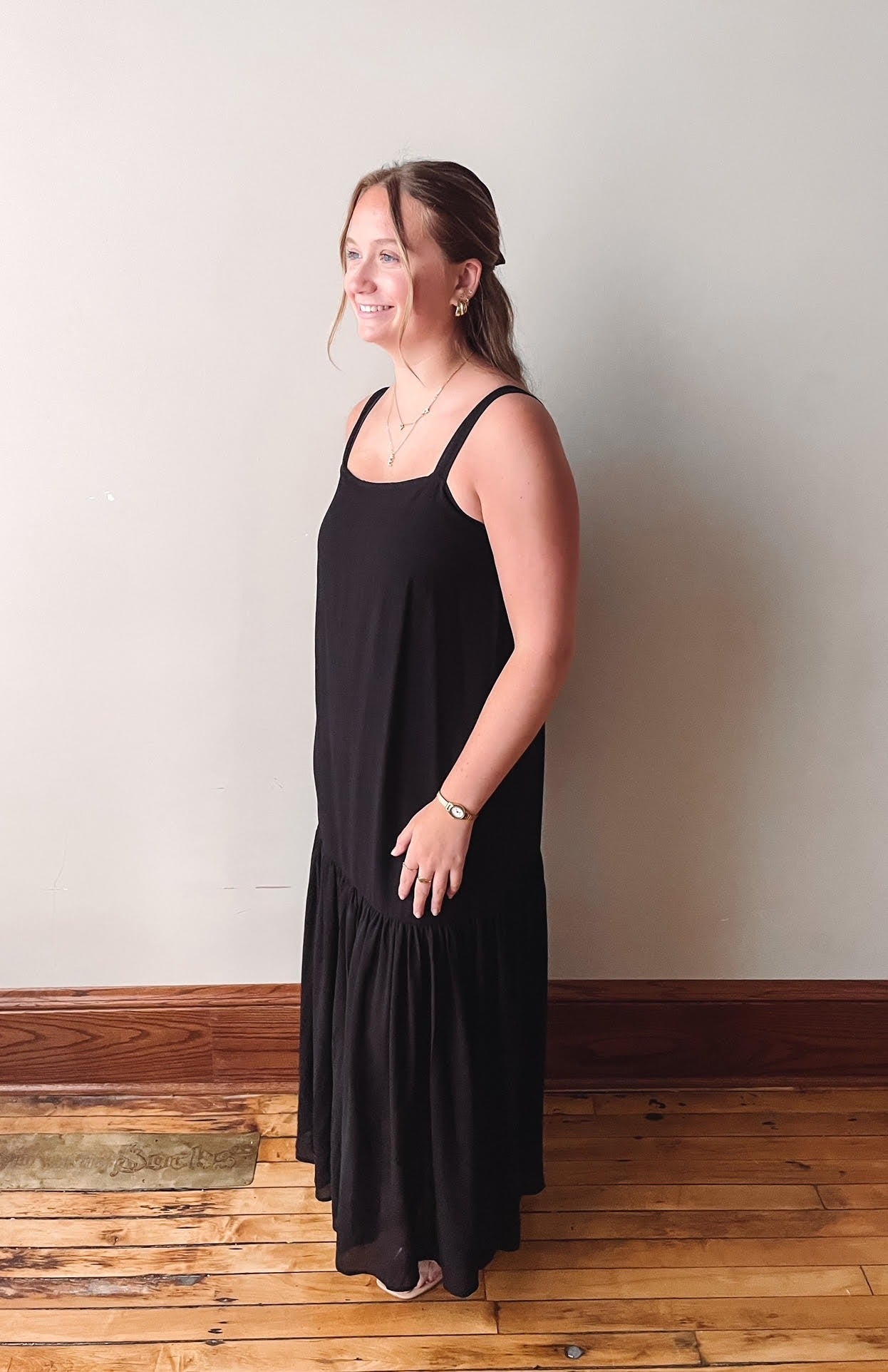 Whitney Black Maxi Dress