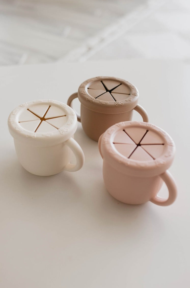 Snack Cup with Removable Lid (Pink)